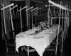 Обеденный стол обвиняемых на Нюрнбергском процессе. Германия, 1945 г..jpg