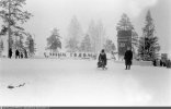 1966 год. Снежинск.Вход в ПКиО. Новогодняя метель..jpg